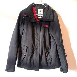 Roxy Vintage Y2K Black Pink Ski Snow Women’s Jacket